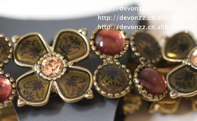 【外單工廠批發 13新款代工工廠余單 歐美首飾PG琥珀手鏈】價格_廠家_圖片