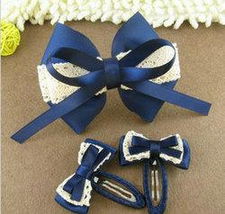 暢銷款式鴨嘴夾 時尚珍珠蝴蝶結發夾 蝴蝶結發夾 發飾頭飾價格 廠家 圖片