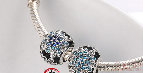 【今之華2016新款潘多la手鏈珠子圣誕雪花鑲鉆串珠配件pando珠廠家8163JH-PD8163】海豐縣梅隴艾美首飾廠 - 產品庫