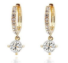 2396 3 紫色 韓國高檔耳飾廠家直銷義烏小飾品批發鋯石水鉆耳環價格 廠家 圖片