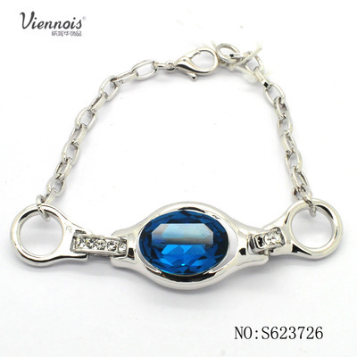 【圓形石頭 白K 合金手鏈 廠家批發定制 廣州威妮華水晶/鋯石手鏈】價格,廠家,圖片,手鏈,廣州市威妮華時尚首飾-