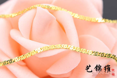 【藝錦維廠家直銷S925純銀鍍K金鳥眼鏈時尚創意款銀項鏈百搭項墜DIY銀飾A1052】深圳市龍華新區藝錦維首飾加工廠 - 產品庫