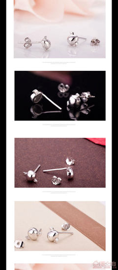 德隆首飾天使蛋天使小翼耳釘 純銀飾品，為優(yōu)雅加分